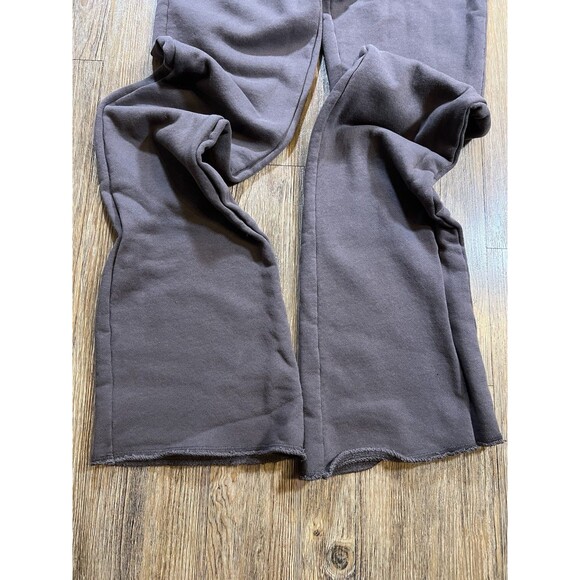 Skims Cotton Jersey Fold Over Flares Brown Size XS Wide Leg Stretch - Picture 6 of 14